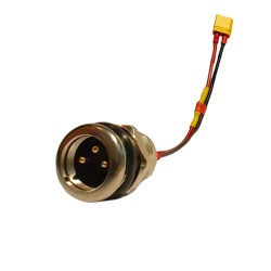 XLR charge port with 15 amp fuse